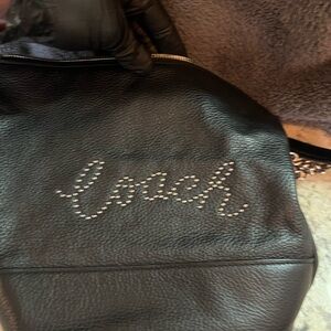 Coach Black Leather Women's Bag